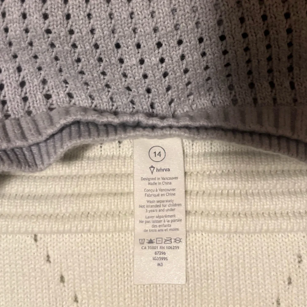 Lululemon Ivviva Youth Ombre Calm After Practice Loose Knit Sweater - Picture 6 of 10